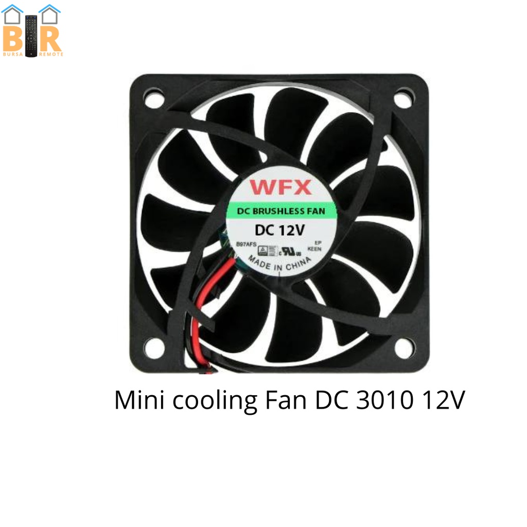 MINI COOLING FAN DC (30x30mm-12V)