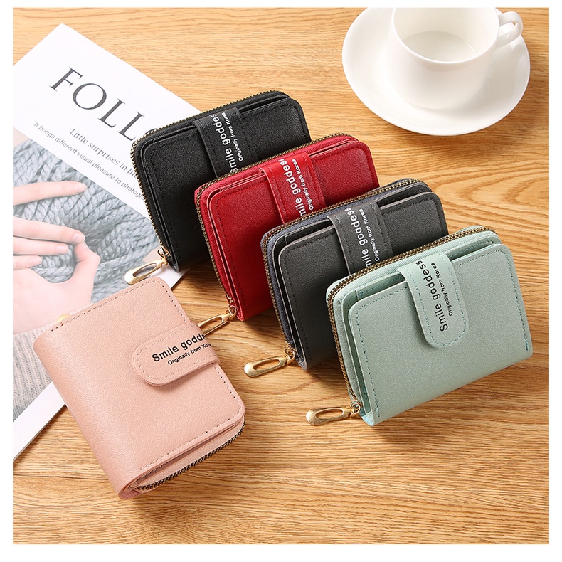 KeiKeiWD818 Dompet Lipat Wanita Fashion Korea