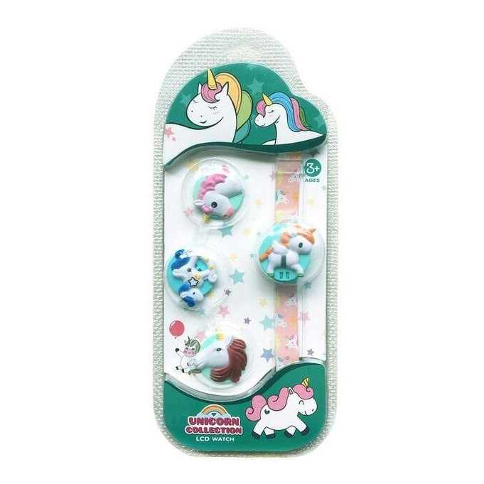 Super Promo! JAM TANGAN ANAK PEREMPUAN KEPALA SET UNICORN DIGITAL KUDA UNICORN Murah!