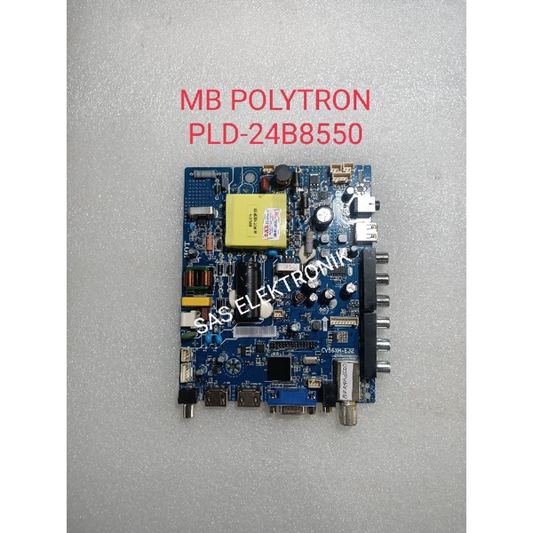 MB MOTHERBOARD MAINBOARD MESIN TV LED POLYTRON 24 INCH PLD-24B8550 PLD24B8550