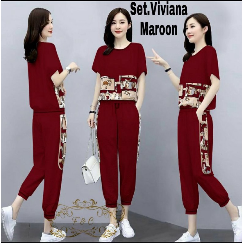 SET CELANA VIVIANA, BABYTERRY, FASHION,SETELAN