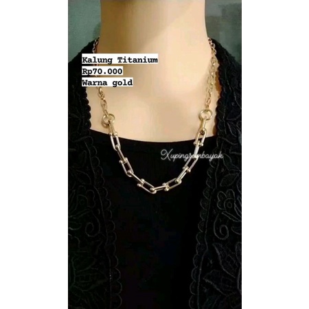 Kalung Titanium. model rantai. Xuping medan sumbayak. titanium