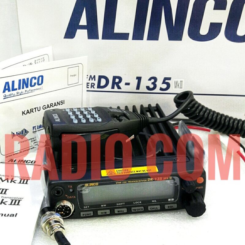 RADIO RIG ALINCO DR135 VHF ORI RIG VHF ALINCO DR-135 VHF MK III GARANSI RESMI
