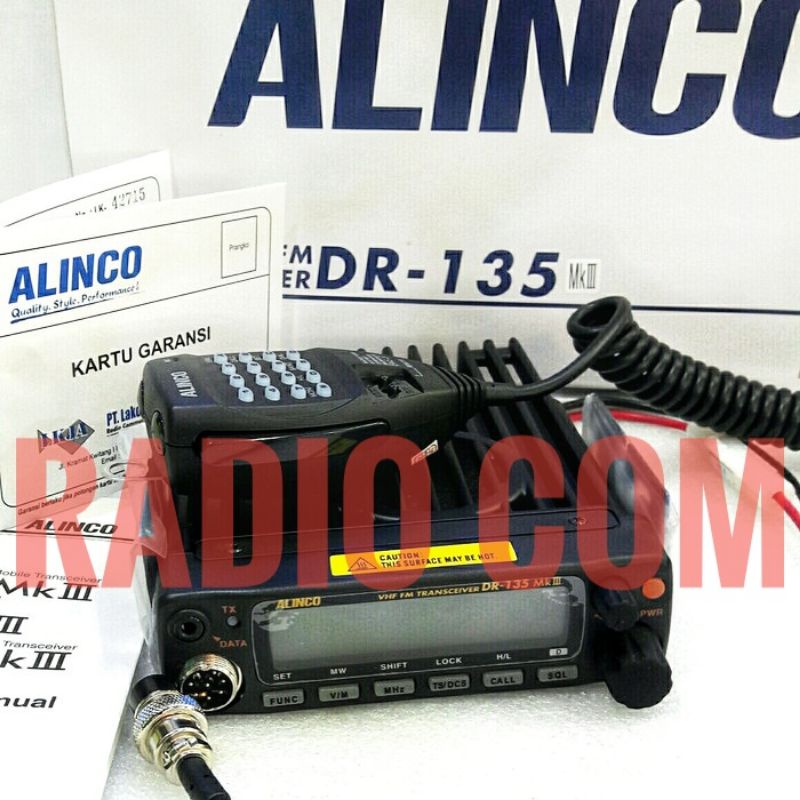 RADIO RIG ALINCO DR135 VHF ORI RIG VHF ALINCO DR-135 VHF MK III GARANSI RESMI
