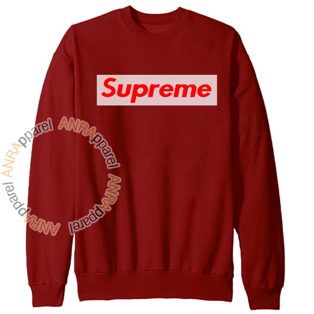 SWEATER BASIC SUPREME WANITA | Sweater Oblong Supreme Cewe