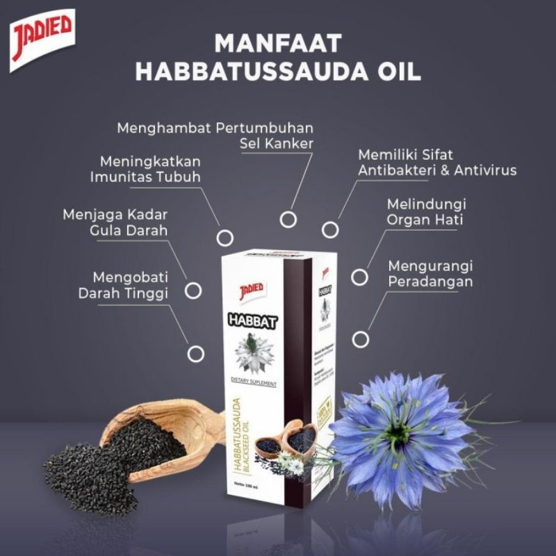 Habbatussauda Jadied cair 60ml dan 100ml - Habbat Jintan Hitam