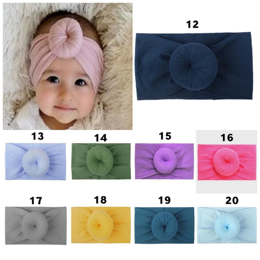 LIN8038 - Bandana Bayi / Headband / Aksesoris rambut / Pita bayi cewek lucu soft