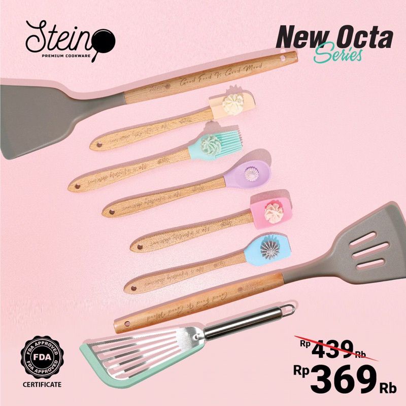 Stein Cookware - Sutil Spatula Octa Series Set 8 in 1