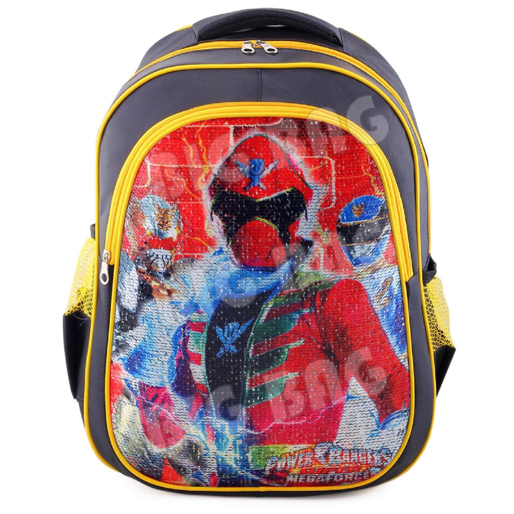 Tas Ransel Usap Anak Laki Laki Karakter Batman power Rangers + FREE BOTOL - Tas Sekolah Best Seller