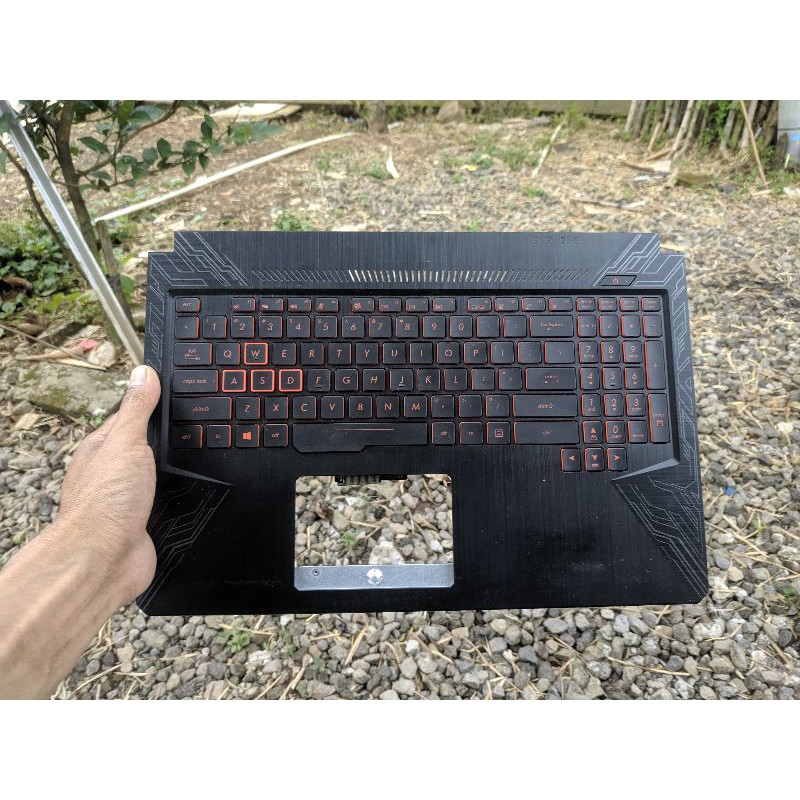 Casing Keyboard / Top case / Palmrest / Frame Keyboard Asus rog fx504 original cabutan