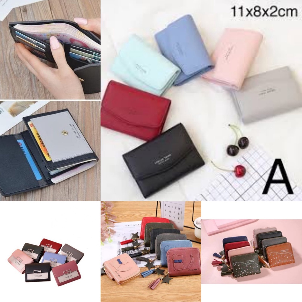 Bayar di tempat Dompet Import wanita Korea import dompet lipat