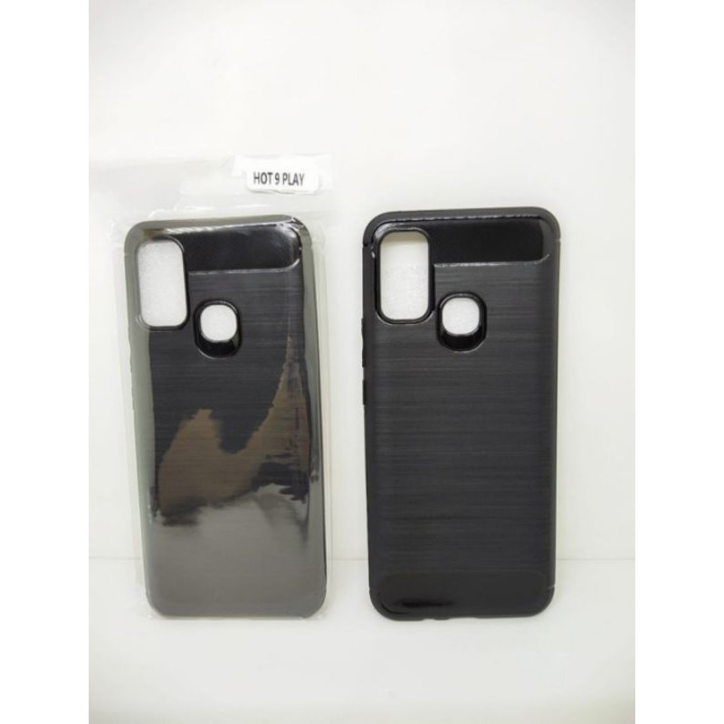 Softcase Slim Fit Carbon Infinix Hot 9 Play New