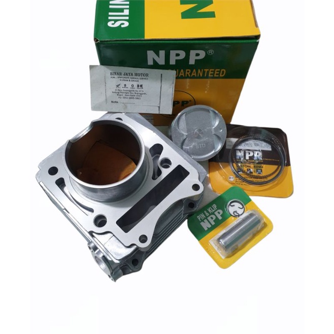 blok seher plus piston kit satria fu 150 karbu NPP ORi set standaran