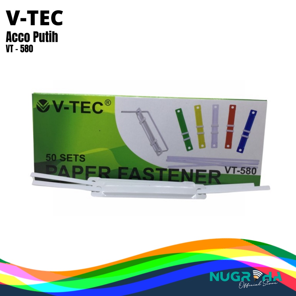 

V-TEC ACCO / PAPER FASTENER PUTIH 1 PAK 50 SET VT-580