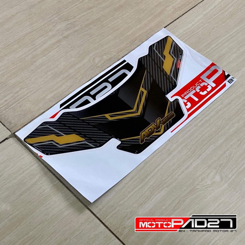 Stiker tailpad lampu stop Honda ADV 160 ADV 150 carbon resin premium