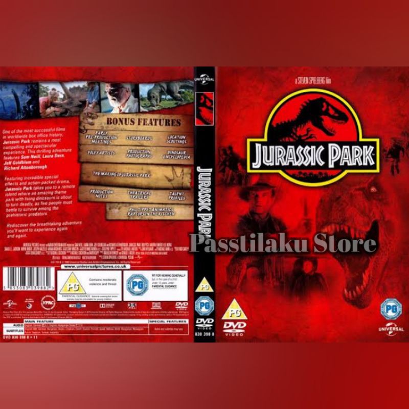 Kaset Film JURASSIC PARK - 1993 - HD