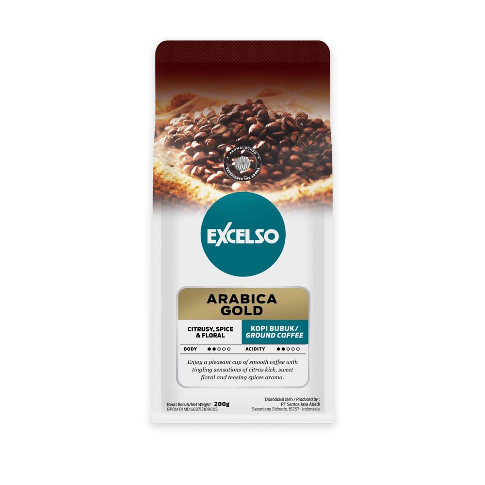 

Excelso Arabica Gold Bubuk 200 gr