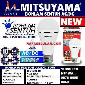 NEW Lampu LED Emergency 10 Watt AC DC Lebih Terang MS-E0610