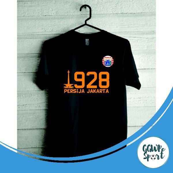 Kaos Distro Premium 1928 Persija Jakarta Kaos Distro Bola Kekinian Katun Combed 30S Kualitas Terbaik