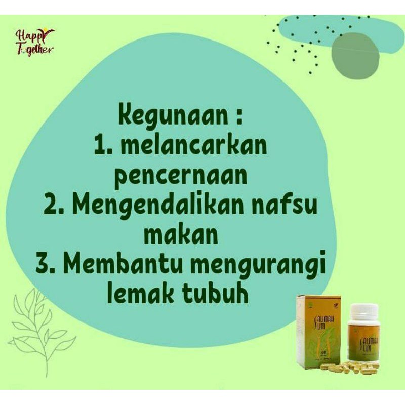 Obat diet herbal Salimah slim SR12 BPOM ORIGINAL