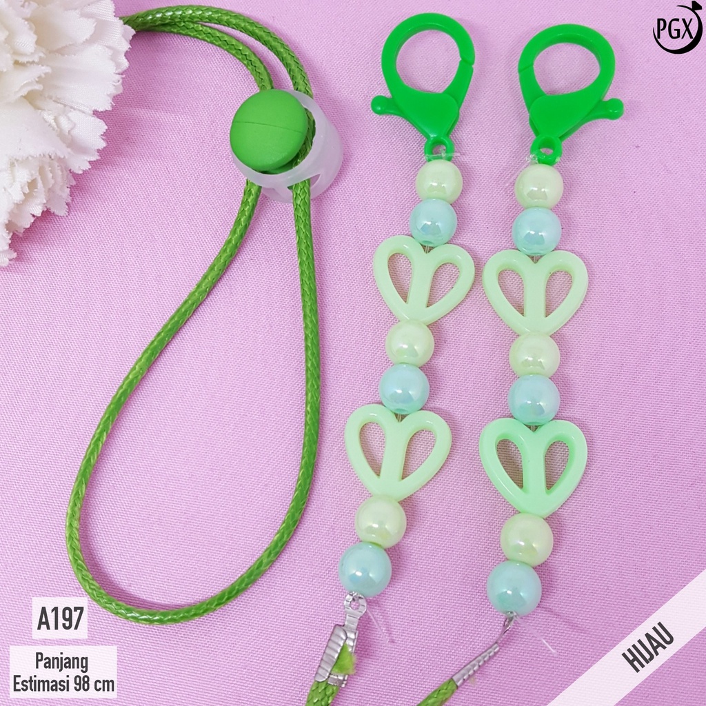 PGX Strap Masker - Tali Masker - Kalung Masker Mute Kristal Kaca Berkilau Aksesoris Fashion A197