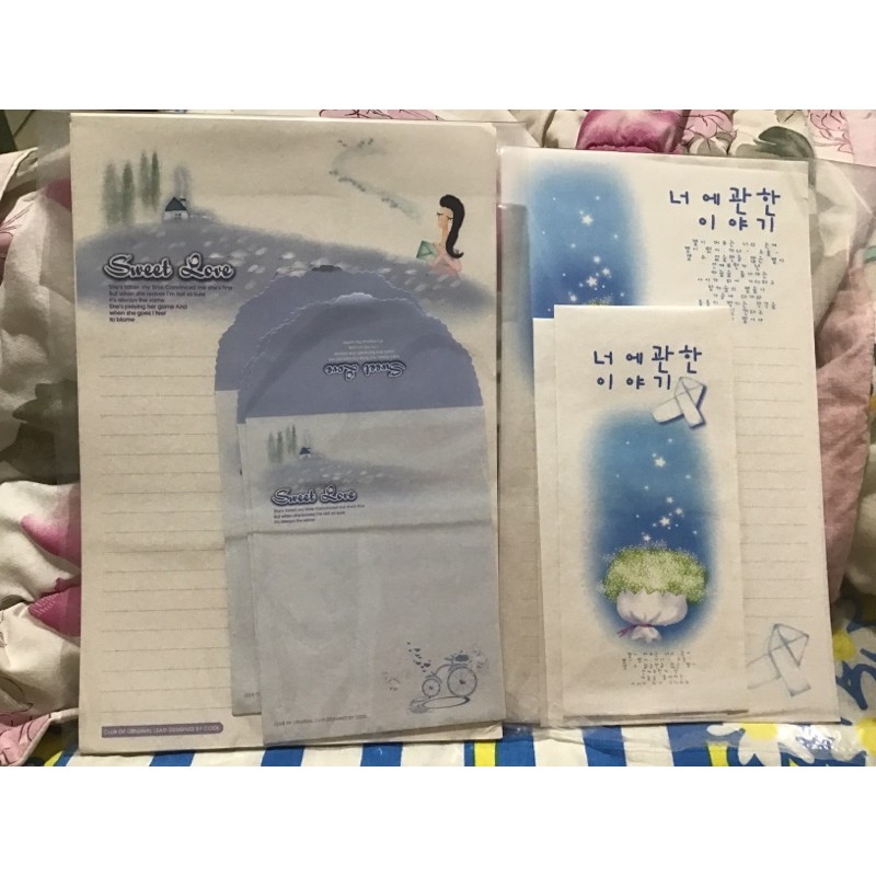 

LETTER SET KERTAS SURAT MEMO NOTE PAD KOREA IMPORTED