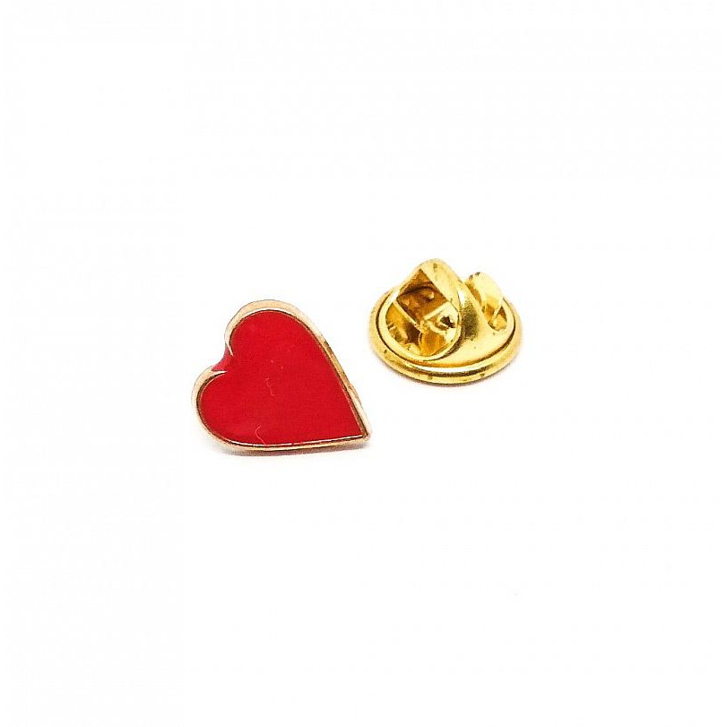 Houseofcuff Lapel Pin Bros Jas HEART CARD LOGO BROOCH
