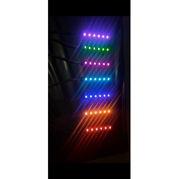 LAMPU ALIS MOTOR 30CM LED DRL FLEKSIBEL TIDAK BINTIK 12V [ 1 BIJI ] BEAT,VARIO,NMAX,PCX,AEROX DLL-Devil eyes pink