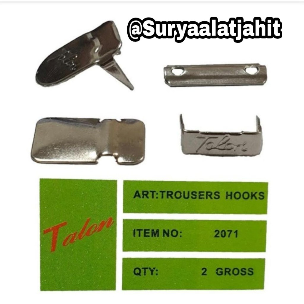 Hak Talon (1kotak@2gros) harga u 1gros =rp.19.500/1gros