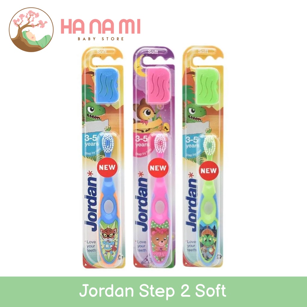 Jordan Kids Step 2 Soft - Sikat Gigi Anak 3-5 Tahun