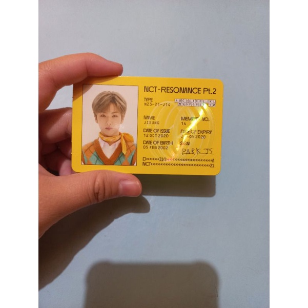id card departure jisung