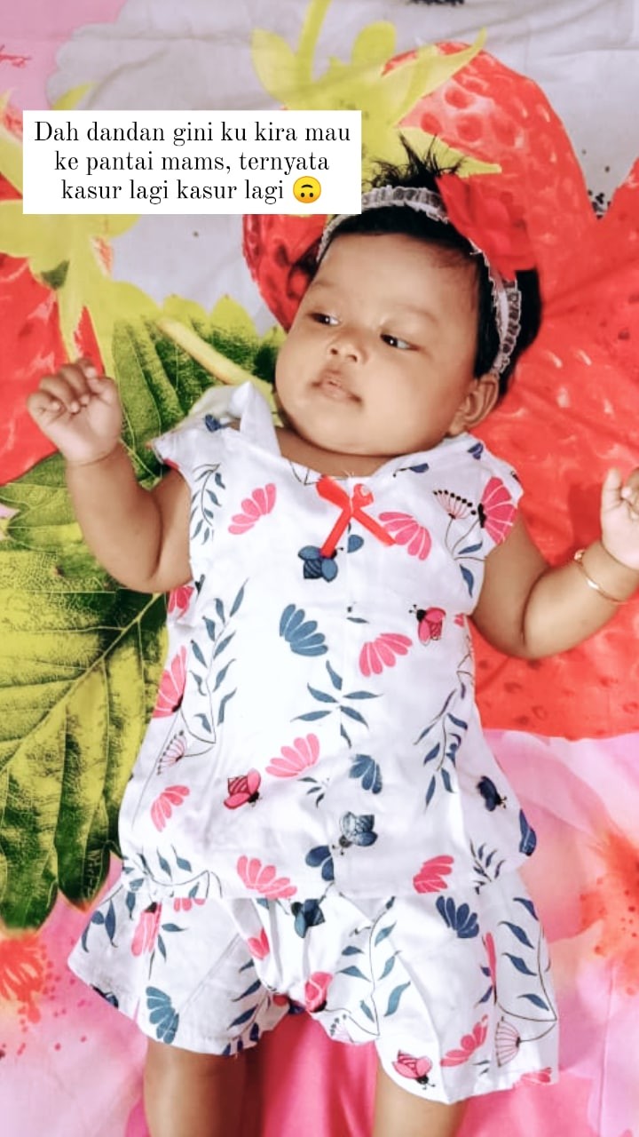 Setelan Anak Perempuan Batik Setelan Sabila Grosir Murah Meriah Bahan Katun Adem