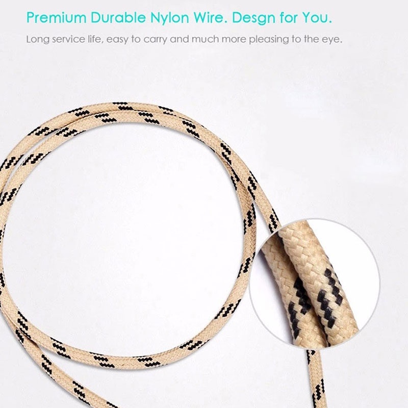 Micro Usb Cable Nylon Braided Data Sync Cord Charger Cables Samsung Huawei