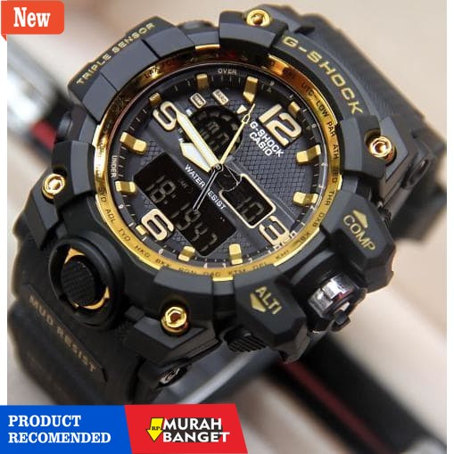 Jam digital pria terbaik- Jam Tangan Pria GShock GWG 1000 G-Shock Rubber Best Casio