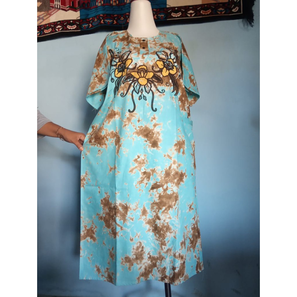 ( BISA COD) Daster BALI Tie Dye motif bunga