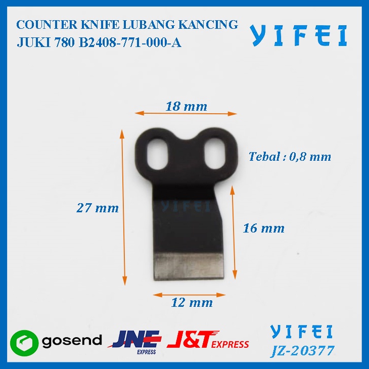 Counter Knife mesin jahit Juki 780 B2408-771-000/YIFEI-20377