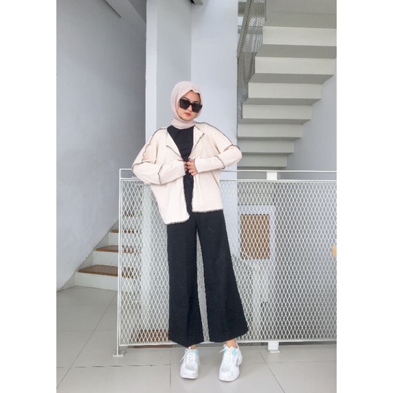 SYILA CARDI - CARDIGAN JAHIT TERBALIK - CARDIGAN WANITA