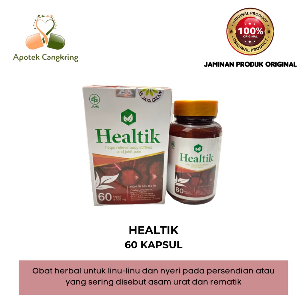 HEALTIK OBAT HERBAL REMATIK DAN ASAM URAT | HEALTIK ASLI BPOM ORIGINAL