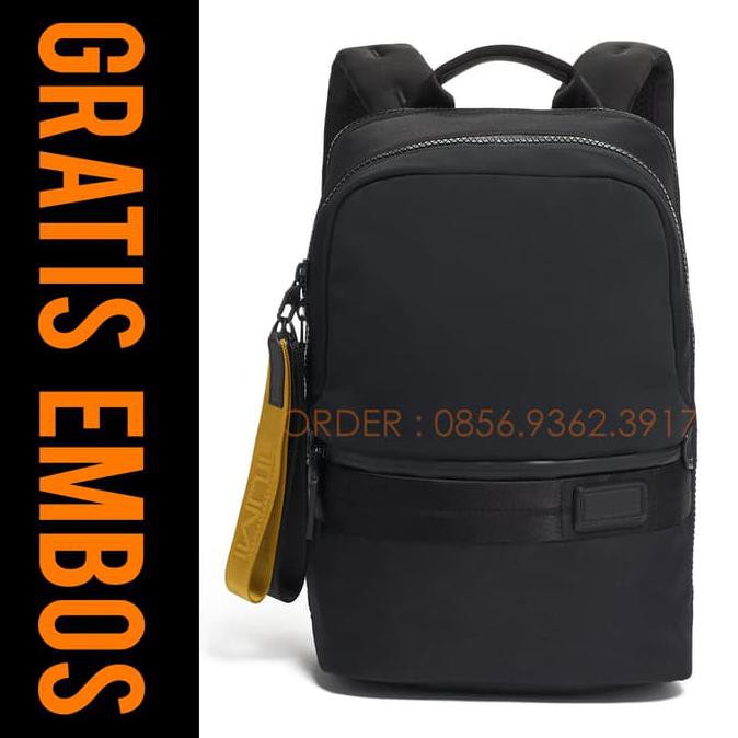 Barang Berkualitas Tas Ransel Backpack Tumi Tahoe Nottaway Black Free Embos CUCI GUDANG