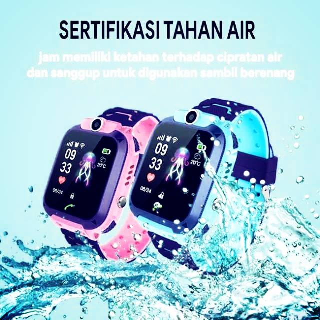 Jam tangan smart watch anak pintar gps tahan anti air bisa telpon chat mirip imo imoo kw lengkap box