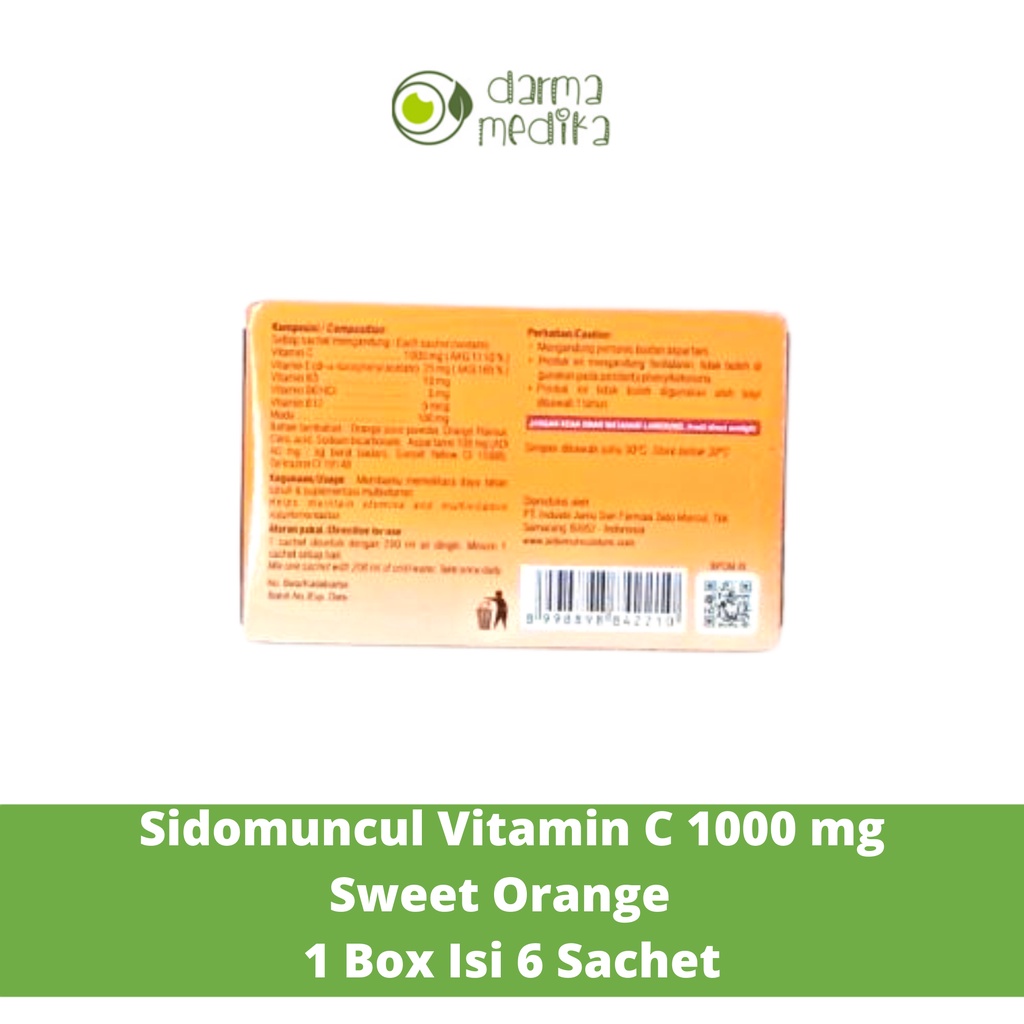 SIDOMUNCUL Vitamin C 1000mg 1000 mg rasa Jeruk