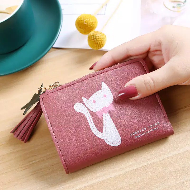 Dompet Lipat Wanita Korean Fashion Trendy Fashion Wallet Mallshop