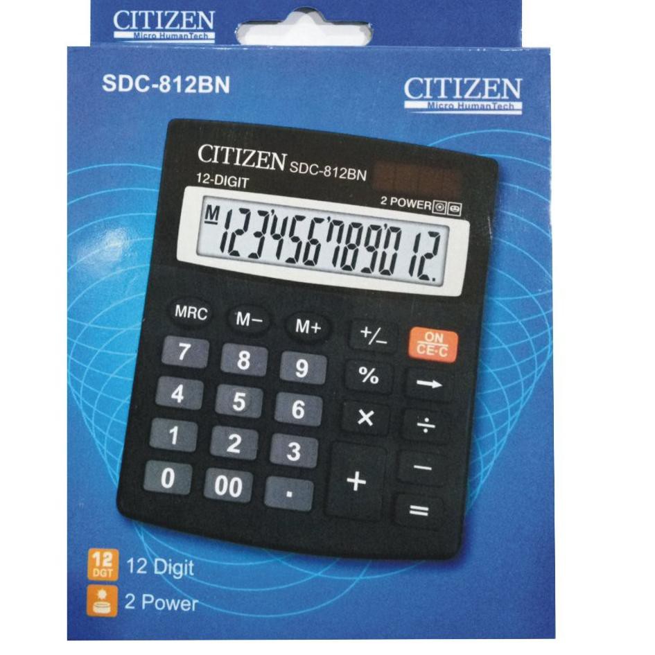 

Dijual MYVTP Kalkulator Citizen SDC-812BN 12 Digit / 2 Power / Kalkulator CT 812BN 82 Model Baru