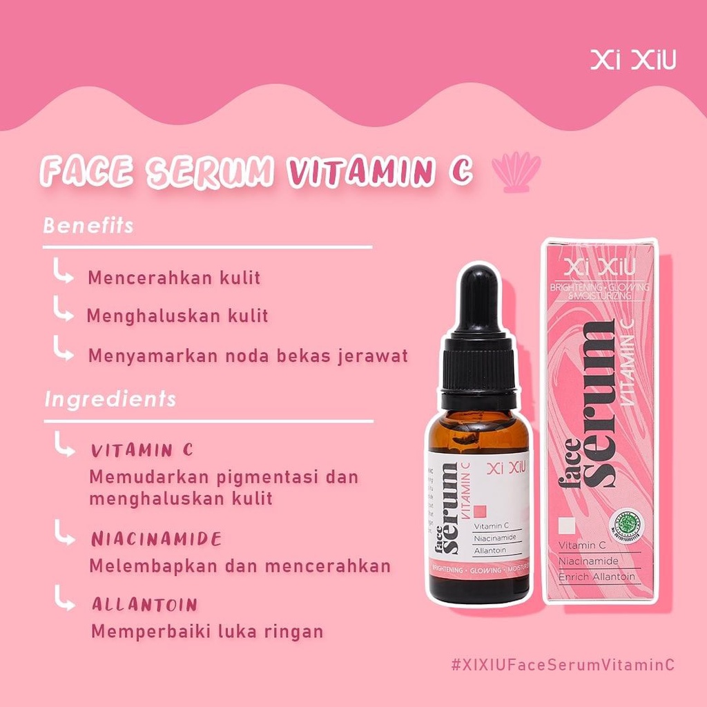 ❤ BELIA ❤ XI XIU Face Serum Vitamin C | Anti Acne | Whitening Gold 20 ml Vit C | Anti Jerawat Xixiu | BABY BUNNY