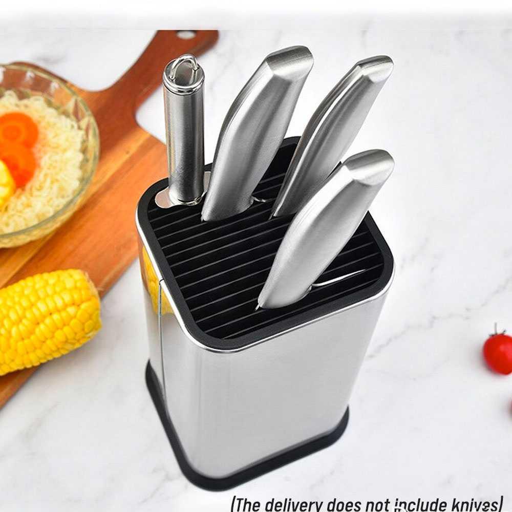 ANHO Tempat Pisau Dapur Spatula Stand Holder Stainless Steel - SUS435