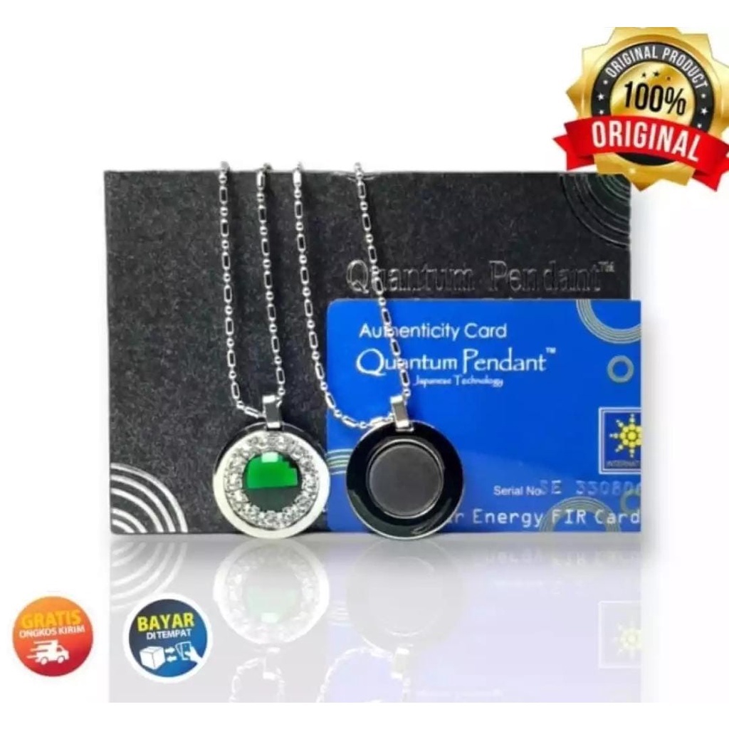 [Bayar di Tempat] Kalung Kesehatan Pria Wanita Pendant Gratis Box dan Sertifikat/Kalung Quantum Kesehatan | Pendant Health Garansi Asli Model Terbaru bisa bayar di tempat