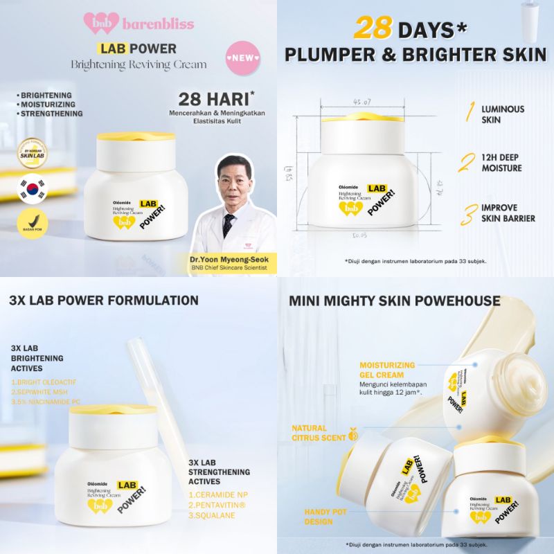 BNB barenbliss Meta-Glow Skin Chill Routine Set! Brightening Korean Skincare Set「28 Days Brightening」- Toner Serum Brigthening Cream