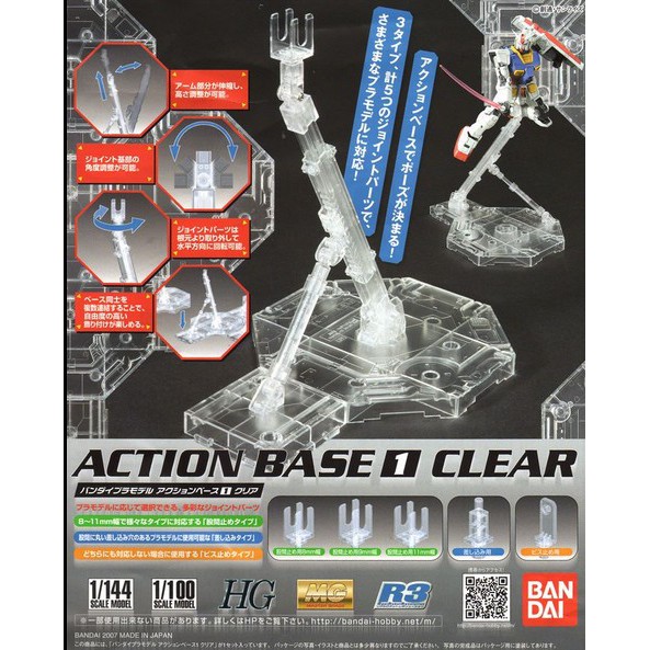 Action Base 1 Clear BANDAI