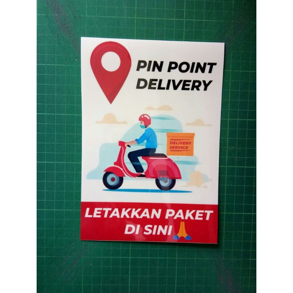 

sticker letakkan paket - anti air