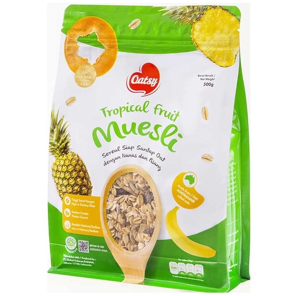 

OATSY MUESLI TROPICAL FRUIT OATMEAL 500G